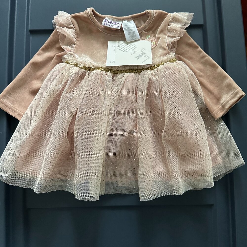 NWT Adorable Blueberi Boulevard Baby Dress for 18M